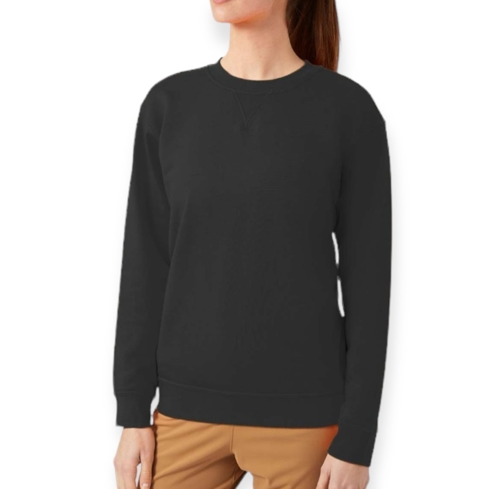 Lululemon Black All Yours Terry Crewneck Pullover Sweatshirt GRAPHIC OB45 Size S